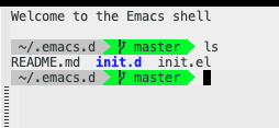 Eshell prompt