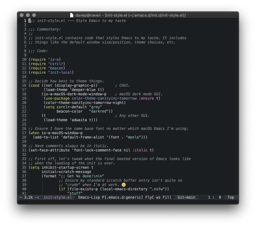 Dark Emacs