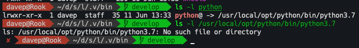 Where Python is pointing