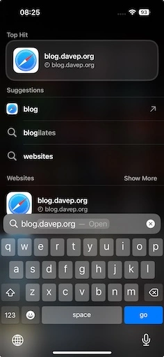 Searching with Apple