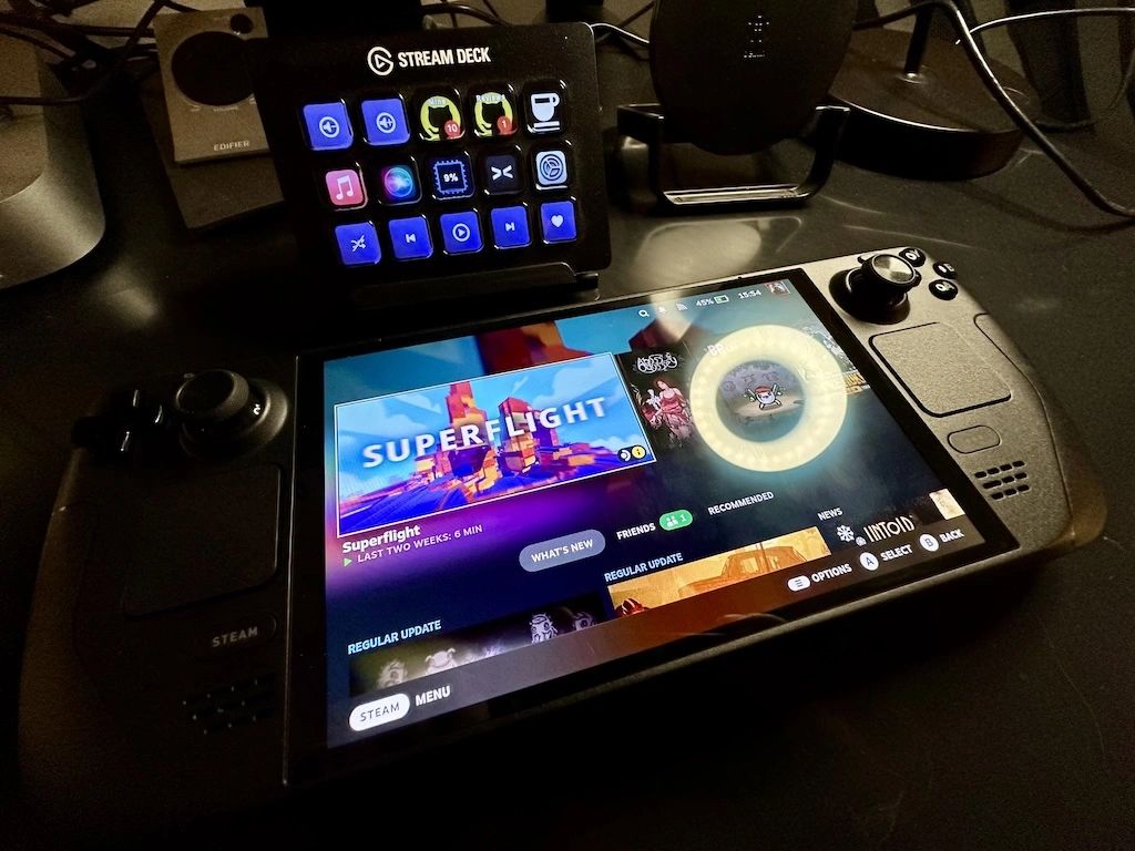My Steam Deck and Stream Deck