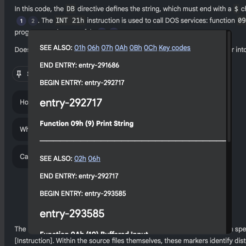 NotebookLM citing a source
