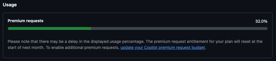 Number of requests left