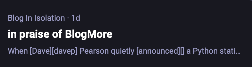 The preview of the post