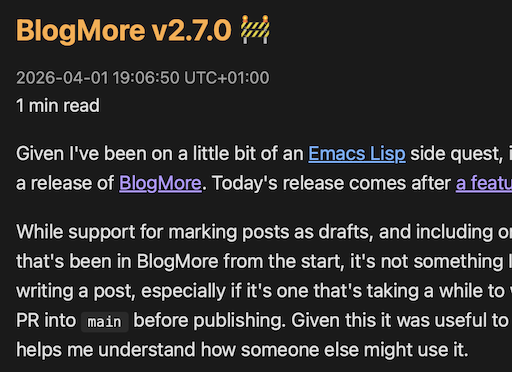 A draft post