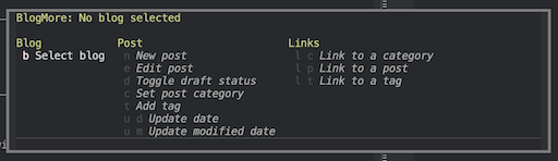 With no commands available