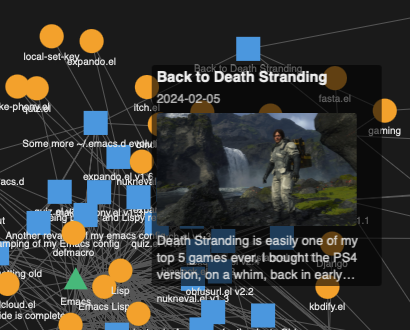 A post showing its tooltip