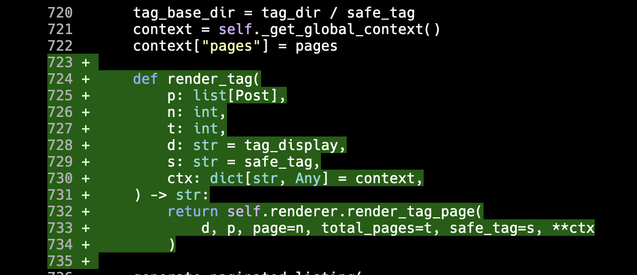 Single letter parameter names