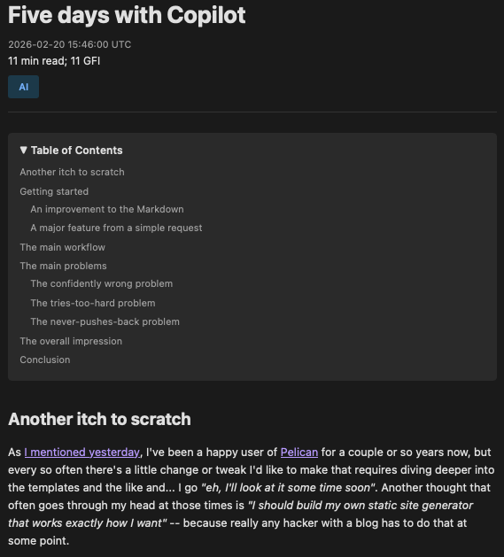 Expanded inline ToC
