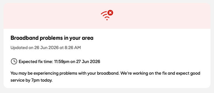 No broadband via EE