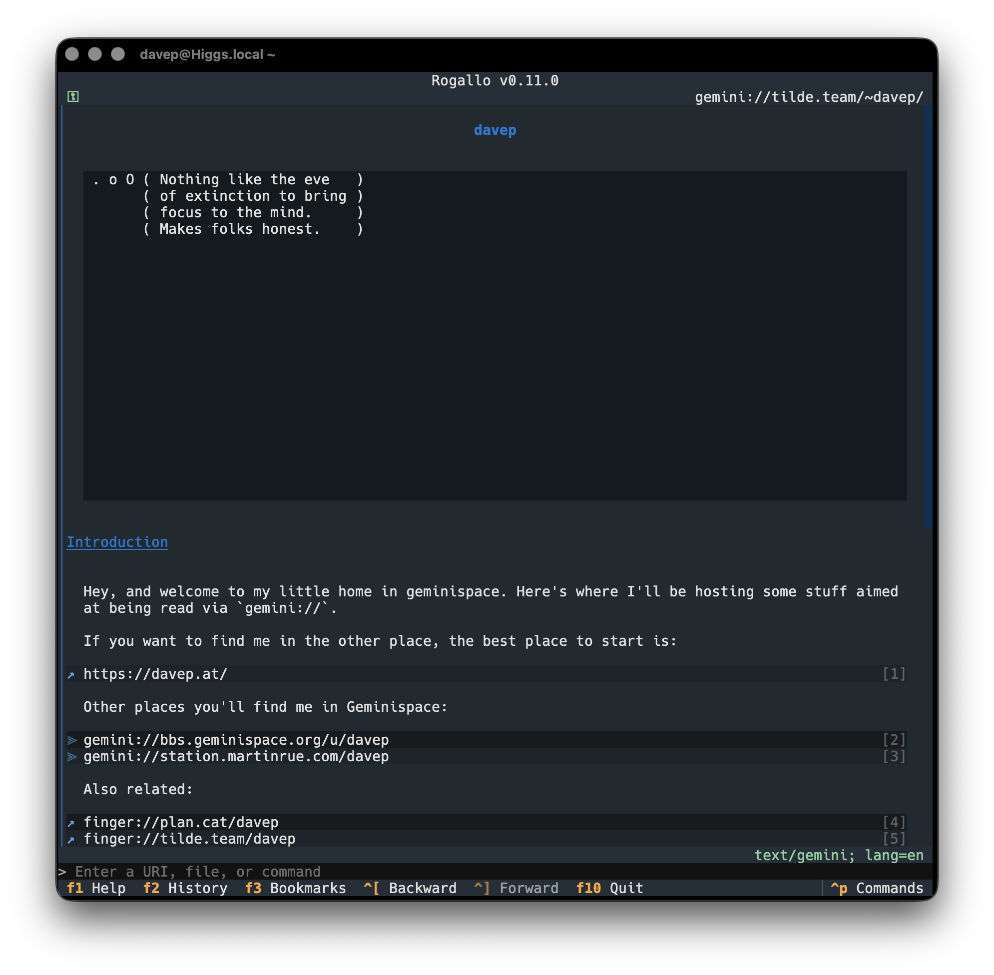My page, with emoji removed