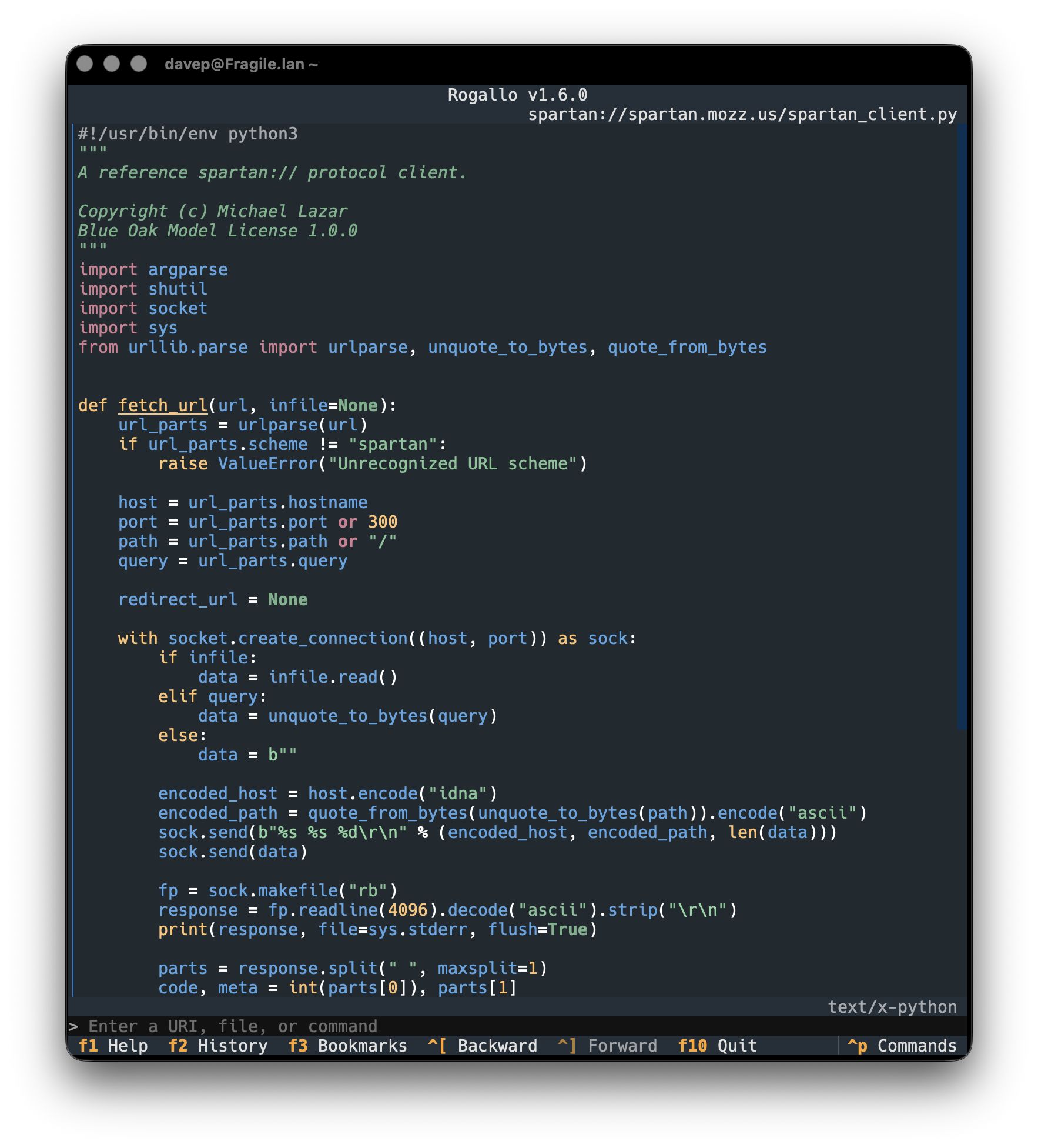 Viewing some Python code