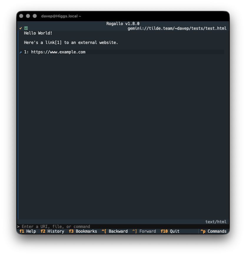 Viewing HTML rendered as Gemtext