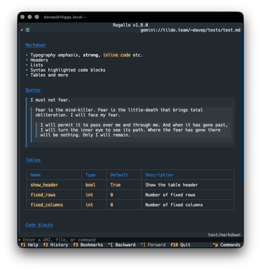 Viewing rendered Markdown
