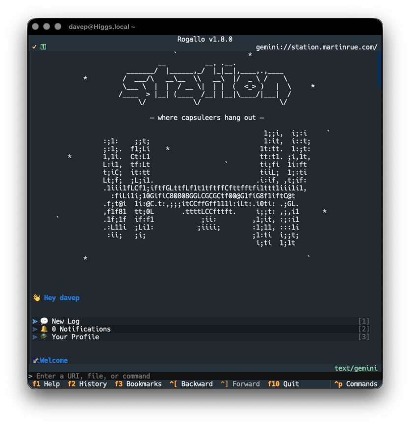 The Station logo taking up space