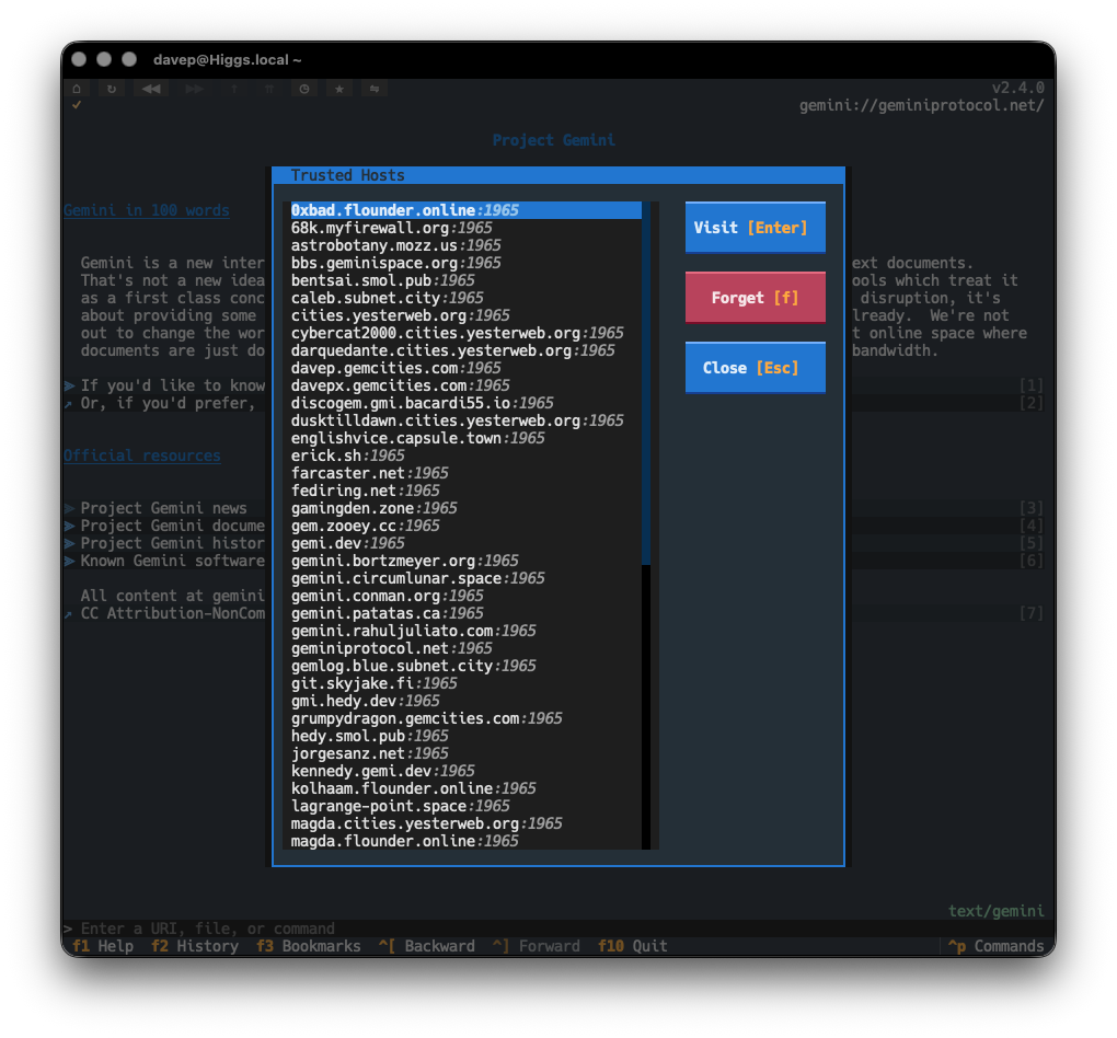 The trusted host browser