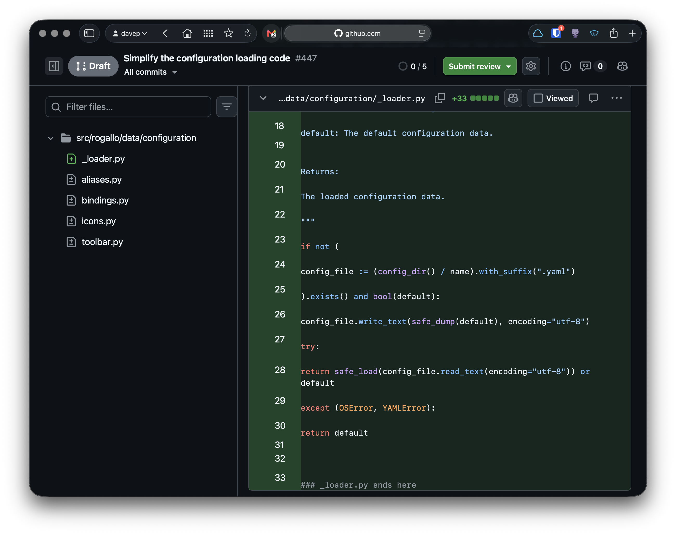 Broken code review