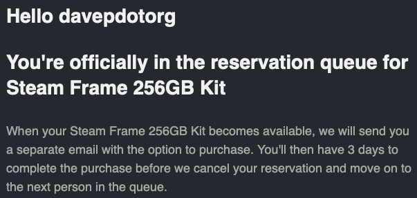 I'm on the reservation list