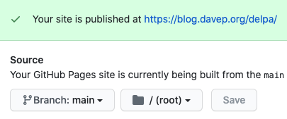 Setting up for publishing with GitHub pages